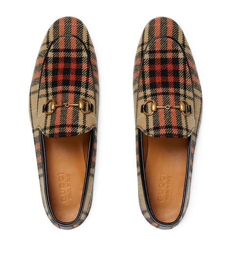 gucci men's jordaan flower appliqué tartan loafer|Buy Gucci Jordaan Loafer 'Tartan' .